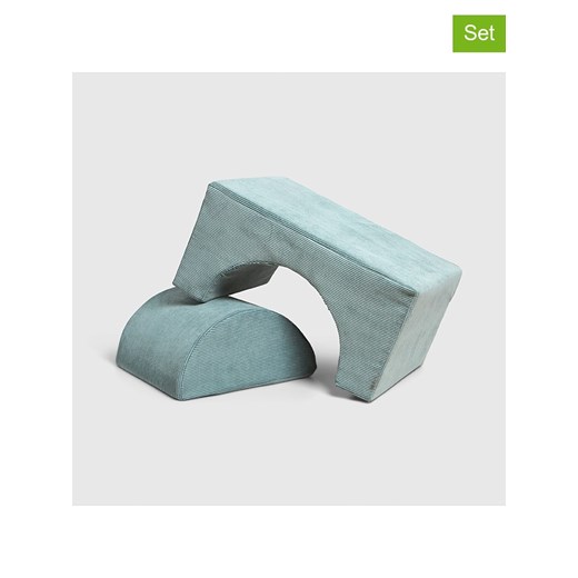 little nice things 2-częściowy zestaw montessori w kolorze błękitnym - 3+ ze sklepu Limango Polska w kategorii Poduszki dekoracyjne - zdjęcie 178382322