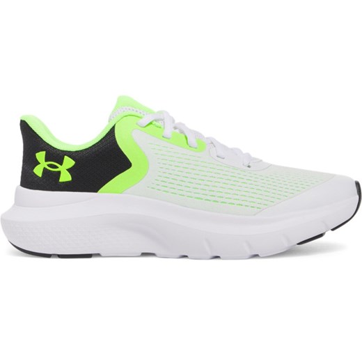 Chłopięce buty do biegania Under Armour UA BGS Rogue 5 - białe ze sklepu Sportstylestory.com w kategorii Buty sportowe dziecięce - zdjęcie 178384572