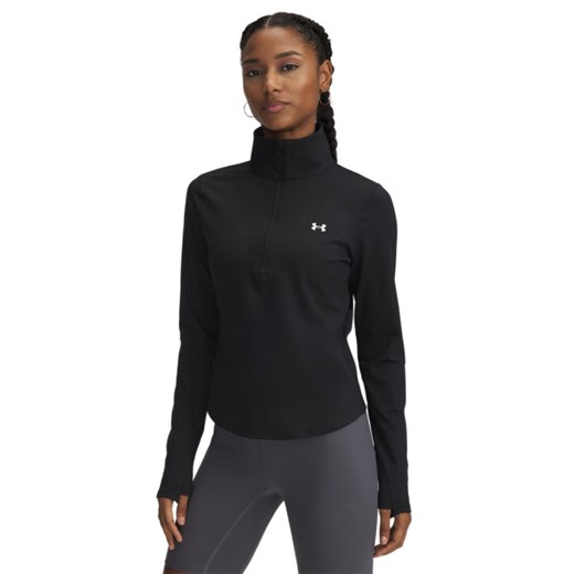 Damski longsleeve treningowy Under Armour Motion 1/2 Zip EMEA - czarny ze sklepu Sportstylestory.com w kategorii Bluzki damskie - zdjęcie 178384653
