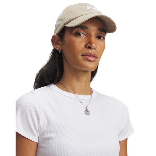 Damska czapka z daszkiem Under Armour Women's UA Blitzing Adj - beżowa ze sklepu Sportstylestory.com w kategorii Czapki z daszkiem damskie - zdjęcie 178384674
