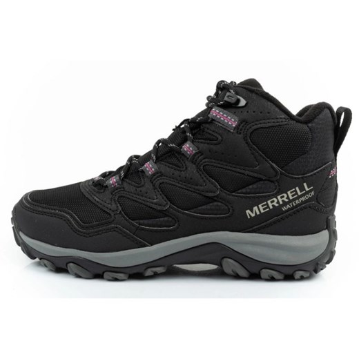 Buty Merrell West Rim Sport Thermo J036814 czarne ze sklepu ButyModne.pl w kategorii Buty trekkingowe dziecięce - zdjęcie 178385664