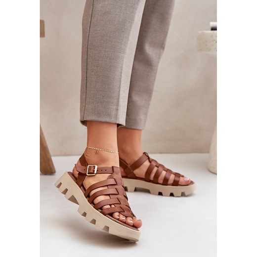 Lewski Shoes sandały damskie z klamrą