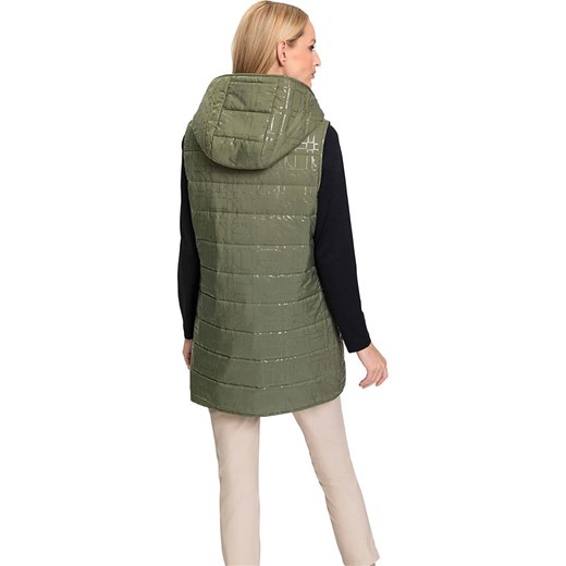 Heine Kamizelka pikowana w kolorze zielonym Heine 50 Limango Polska promocja