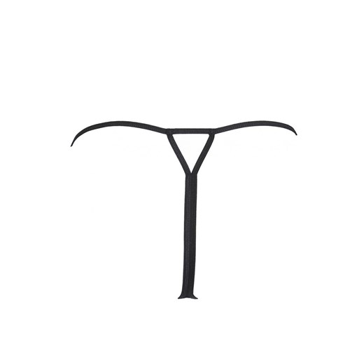 Stringi otwarte czarne V-9818, Kolor czarny, Rozmiar L, Axami ze sklepu Intymna w kategorii Majtki damskie - zdjęcie 178387181