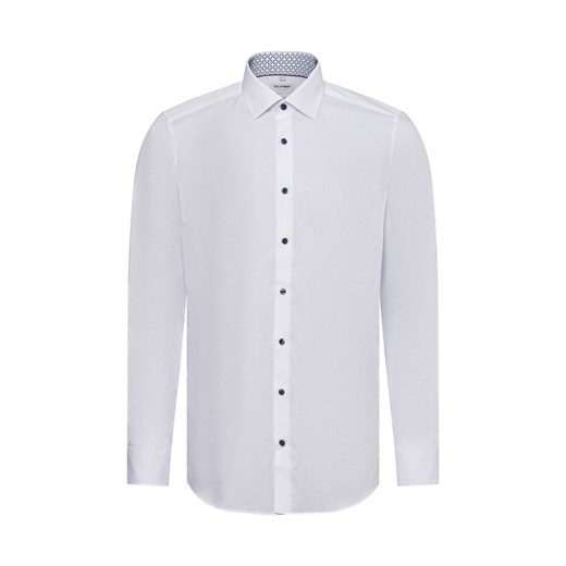 Olymp Level Five Olymp - Męska koszula biznesowa Mężczyźni Comfort Fit Bawełna biały jednolity - id: 743080-0001-00440 - marki Olymp Level Five - 178389650 Olymp Level Five Olymp - Męska koszula biznesowa Mężczyźni Comfort Fit Bawełna biały jednolity ze sklepu vangraaf w kategorii Koszule męskie - zdjęcie 178389650