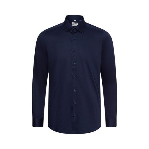 Olymp Level Five Olymp - Męska koszula biznesowa Mężczyźni Slim Fit Bawełna granatowy jednolity - id: 743084-0001-00410 - marki Olymp Level Five - 178389652 Olymp Level Five Olymp - Męska koszula biznesowa Mężczyźni Slim Fit Bawełna granatowy jednolity ze sklepu vangraaf w kategorii Koszule męskie - zdjęcie 178389652