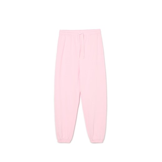 Cropp - Różowe dresowe joggery basic - różowy ze sklepu Cropp w kategorii Spodnie damskie - zdjęcie 178389844