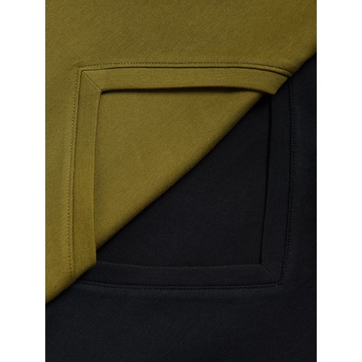 Bluzka damska zielona Reserved z długim rękawem bawełniana 