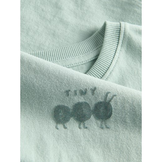 Reserved - Bawełniany t-shirt - jasnoturkusowy Reserved 110 (4-5 lat) Reserved