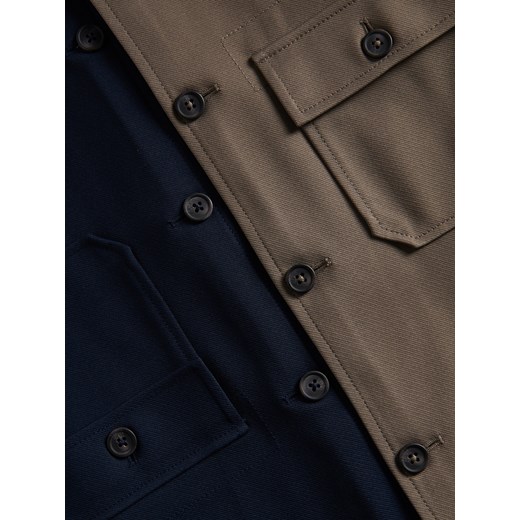 Reserved - Gładka koszula regular fit - granatowy Reserved XXL Reserved