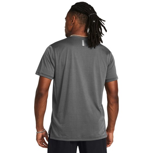 Męska koszulka do biegania Under Armour UA Launch Shortsleeve - szary ze sklepu Sportstylestory.com w kategorii T-shirty męskie - zdjęcie 178393382