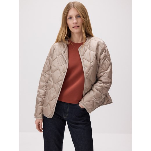 Reserved - Pikowana kurtka z puchem - beżowy Reserved M Reserved