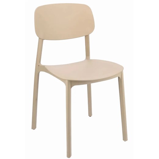 Beżowe Nowoczesne Sztaplowane Krzesło Do Ogrodu 15 Cm Połysk L9-M09 ze sklepu Edinos.pl w kategorii Krzesła ogrodowe - zdjęcie 178394963