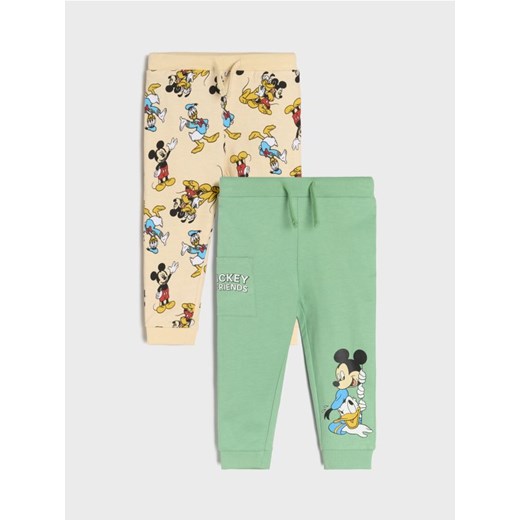 Sinsay - Spodnie 2 pack Mickey Mouse - zielony ze sklepu Sinsay w kategorii Spodnie i półśpiochy - zdjęcie 178396421