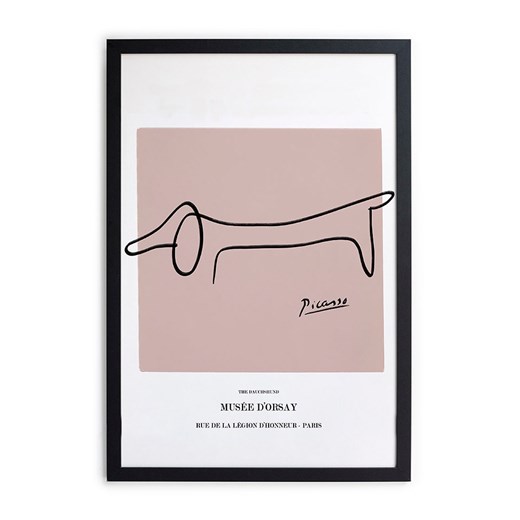 little nice things Druk artystyczny "Picasso Dog" w ramce - 30 x 40 cm Little Nice Things onesize okazyjna cena Limango Polska