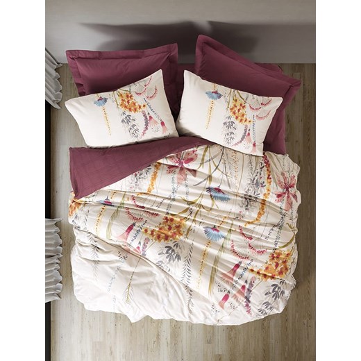Colourful Cotton Komplet pościeli renforcé &quot;Flos&quot; w kolorze biało-żółto-błękitnym ze sklepu Limango Polska w kategorii Pościele - zdjęcie 178398843