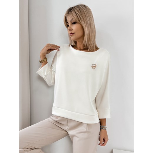 bluza nylto ecru one size ze sklepu UBRA w kategorii Bluzy damskie - zdjęcie 178399454