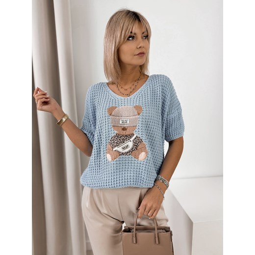 sweter falzir błękitny one size ze sklepu UBRA w kategorii Swetry damskie - zdjęcie 178399474