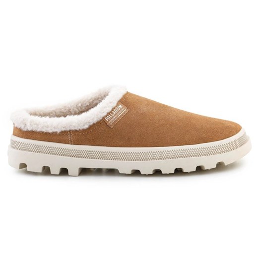 Buty Palladium Palladune Mule Warm 74337-252-M brązowe ze sklepu ButyModne.pl w kategorii Kapcie damskie - zdjęcie 178400373