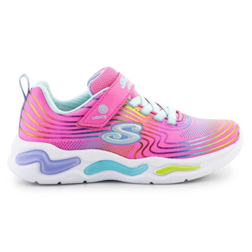 Buty Skechers S-Lights Wavy Beams  302338L-PKMT różowe ze sklepu ButyModne.pl w kategorii Buty sportowe dziecięce - zdjęcie 178400392
