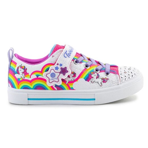 Buty Skechers Twinkle Toes S Lights Twinkle Sparks Jumpin Clouds 314809L-WMLT wielokolorowe ze sklepu ButyModne.pl w kategorii Trampki dziecięce - zdjęcie 178400394