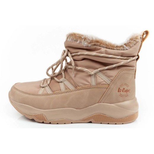 Buty Lee Cooper LCJ-24-03-3062L beżowy ze sklepu ButyModne.pl w kategorii Śniegowce damskie - zdjęcie 178400432