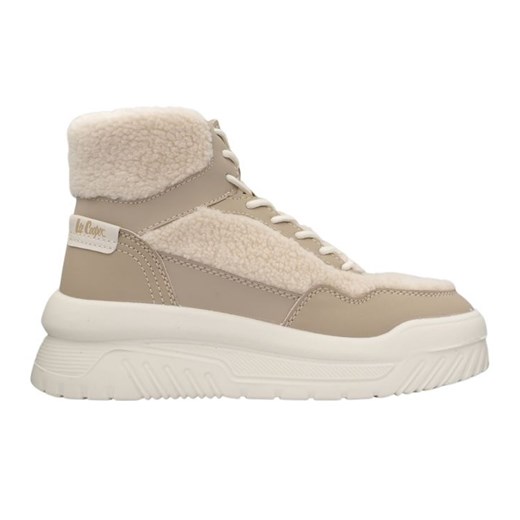 Buty Lee Cooper LCJ-24-47-3146LA beżowy ze sklepu ButyModne.pl w kategorii Śniegowce damskie - zdjęcie 178400460