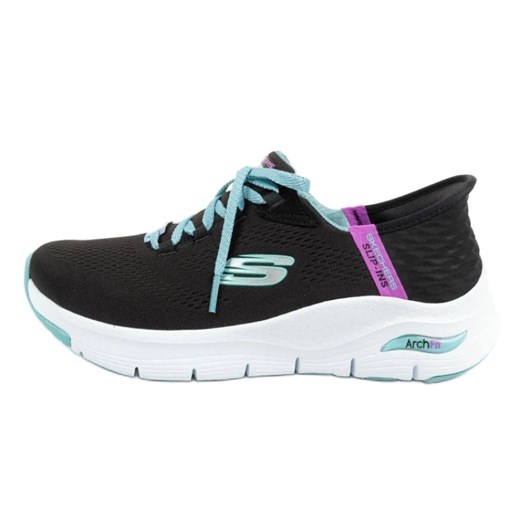 Buty sportowe Skechers 149568/BKMT czarne ze sklepu ButyModne.pl w kategorii Buty sportowe damskie - zdjęcie 178400470