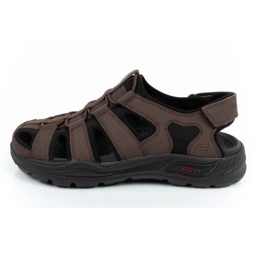 Sandały Skechers Arch Fit 204348/CHOC brązowe Skechers 48,5 ButyModne.pl