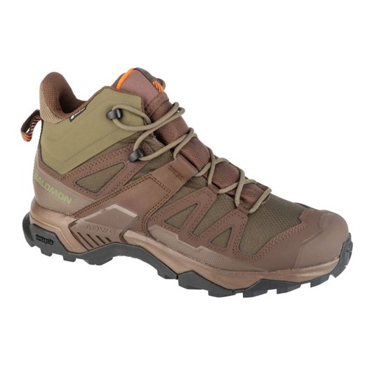 Buty Trekkingowe Salomon X Ultra Tracker Gtx L47607100 brązowe ze sklepu ButyModne.pl w kategorii Buty trekkingowe dziecięce - zdjęcie 178400652