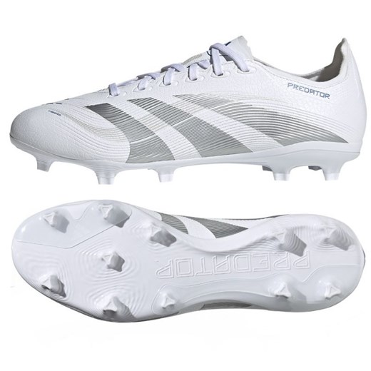Buty adidas Predator League FG/MG ID1327 Biało-Srebrne białe ze sklepu ButyModne.pl w kategorii Buty sportowe męskie - zdjęcie 178400834
