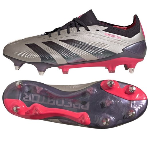 Buty adidas Predator Elite Sg ID0913 Szaro-Czarne szare ze sklepu ButyModne.pl w kategorii Buty sportowe męskie - zdjęcie 178400844