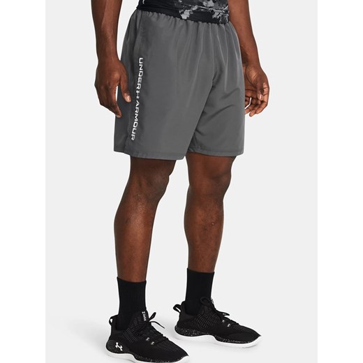 Under Armour Szorty sportowe &quot;Woven&quot; w kolorze antracytowym ze sklepu Limango Polska w kategorii Spodenki męskie - zdjęcie 178404120