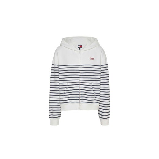 Tommy Jeans Bluza Script Logo DW0DW20303 Biały Boxy Fit Tommy Jeans XXS MODIVO