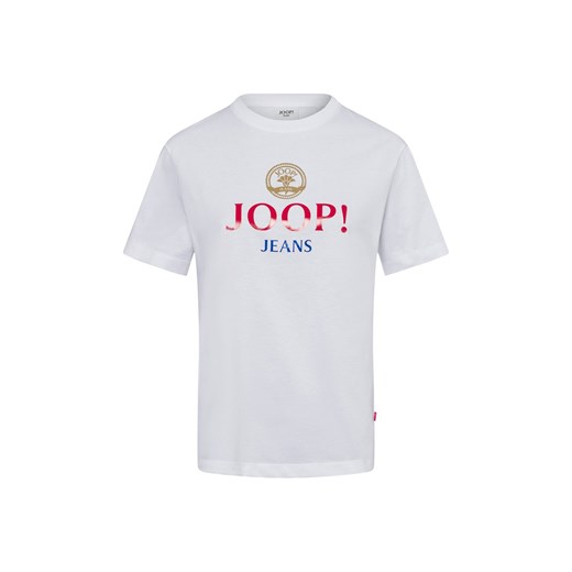 Joop Jeans Koszulka damska Kobiety Bawełna biały jednolity ze sklepu vangraaf w kategorii Bluzki damskie - zdjęcie 178406723