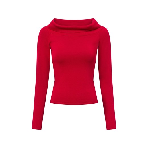 JJXX Sweter damski - JXRemi Kobiety wiskoza czerwony jednolity ze sklepu vangraaf w kategorii Swetry damskie - zdjęcie 178406743