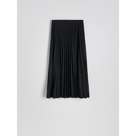 Reserved - Plisowna spódnica midi - czarny Reserved XS Reserved