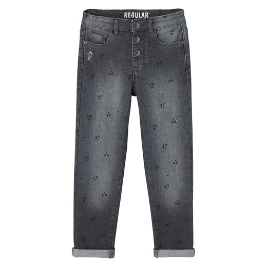 vertbaudet Dżinsy - Regular fit - w kolorze czarnym ze sklepu Limango Polska w kategorii Spodnie dziewczęce - zdjęcie 178409024