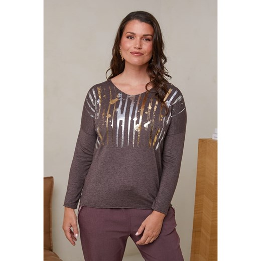 Curvy Lady Sweter w kolorze brązowym ze sklepu Limango Polska w kategorii Swetry damskie - zdjęcie 178409122