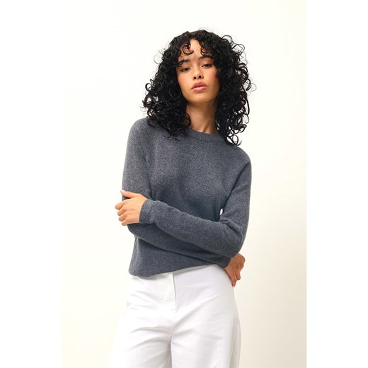 AUTHENTIC CASHMERE Kaszmirowy sweter &quot;Ecrin&quot; w kolorze antracytowym ze sklepu Limango Polska w kategorii Swetry damskie - zdjęcie 178409172