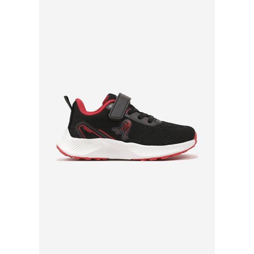 Czarno-Czerwone Buty Sportowe Sneakersy Ozdobione Naszywką Fonarea ze sklepu born2be.pl w kategorii Buty sportowe dziecięce - zdjęcie 178412022