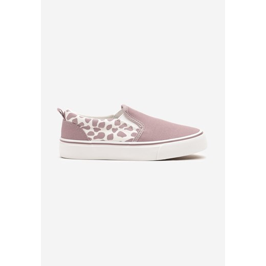 Fioletowe Tenisówki Wsuwane Slip On Setarin ze sklepu born2be.pl w kategorii Trampki dziecięce - zdjęcie 178414760