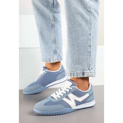 Niebieskie Sneakersy w Stylu Kultowych Tenisówek Tultia ze sklepu born2be.pl w kategorii Buty sportowe damskie - zdjęcie 178415211
