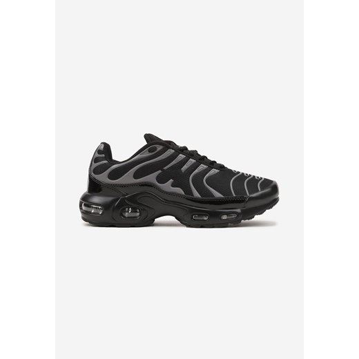 Czarno-Srebrne Buty Sportowe Sneakersy Ozdobione Tłoczeniem Zalirae ze sklepu born2be.pl w kategorii Buty sportowe męskie - zdjęcie 178416152