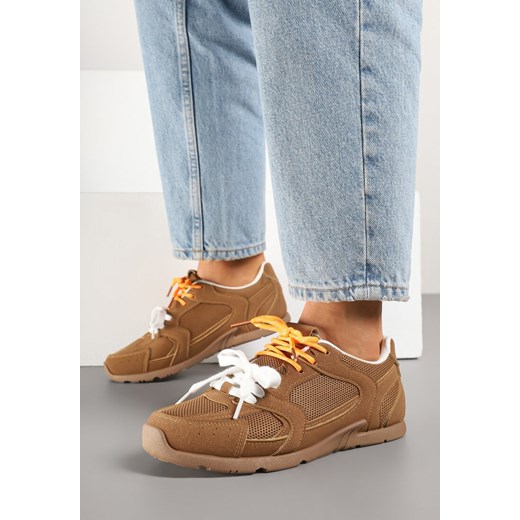 Brązowe Sneakersy z Dwoma Parami Sznurówek Silfita ze sklepu born2be.pl w kategorii Buty sportowe damskie - zdjęcie 178417920