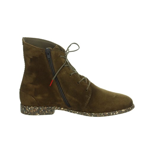 Think! botki tkaninowe brązowe wiązane 