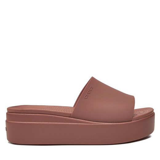 Klapki Crocs Brooklyn Slide 208728 Bordowy Crocs 40 okazyjna cena eobuwie.pl