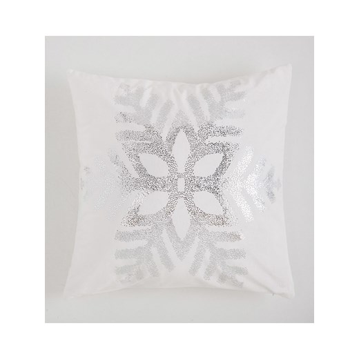 Mint Rugs Poszewka &quot;Christmas Neige&quot; w kolorze biało-srebrnym na poduszkę ze sklepu Limango Polska w kategorii Poszewki na poduszki - zdjęcie 178422501