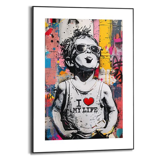 Orangewallz Druk artystyczny "Little Rebel" w ramce - id: 16031159 - marki Orangewallz - 178422512 Orangewallz Druk artystyczny "Little Rebel" w ramce ze sklepu Limango Polska w kategorii Obrazy - zdjęcie 178422512