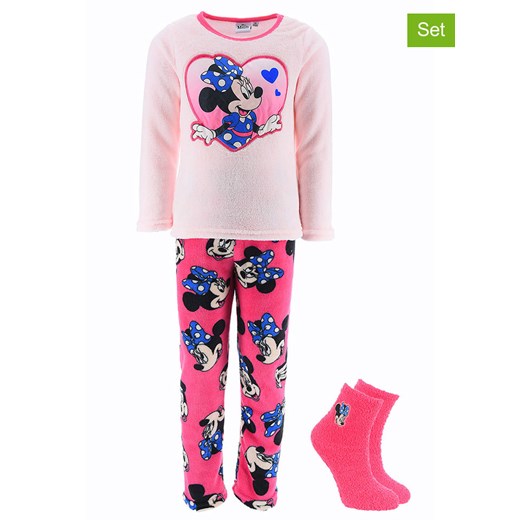 Disney Minnie Mouse 2-częściowy zestaw &quot;Minnie&quot; w kolorze jasnoróżowo-czerwonym ze sklepu Limango Polska w kategorii Piżamy dziecięce - zdjęcie 178422901